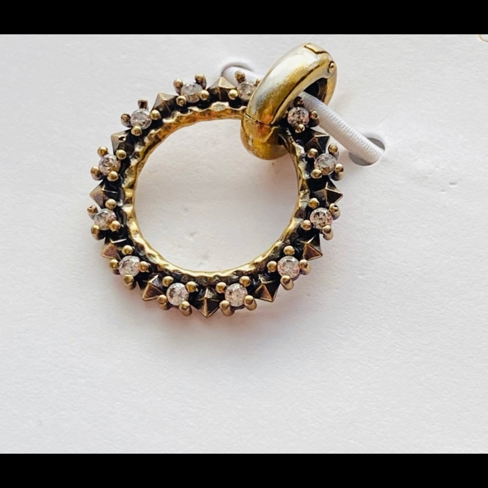 NWT ✨ Kendra Scott CZ Charm Pendant In Antique Gold